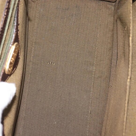 FENDI Zucca Canvas Hand Bag Black Brown Auth 142733 - Picture 10 of 16